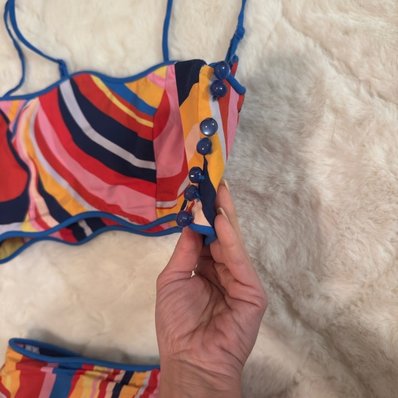 Farm Rio Colorwaves Two-Piece Set xxs - Picture 10 of 13